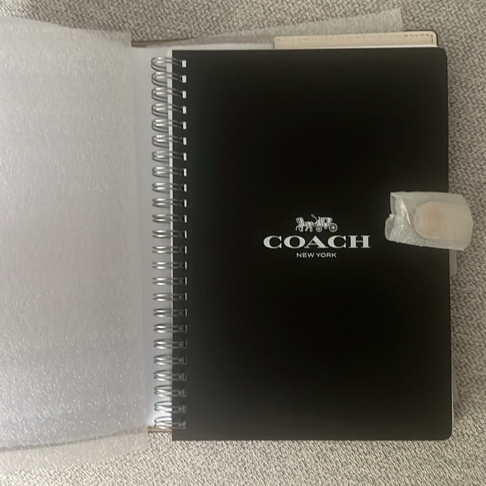 Coach Notebook In Signature Canvas White/Chalk New With Tags - Picture 5 of 8